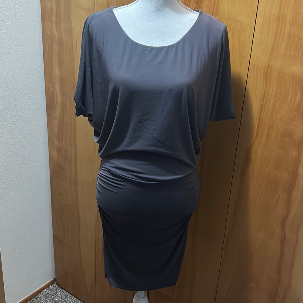 Velvet by Graham & Spencer Gray Midi Dress